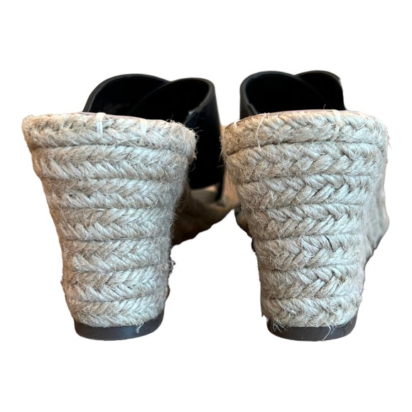 Charles by Charles David NOTCH Black Wedge Espadrille Sandal Women's 7.5 NEW - Picture 7 of 10